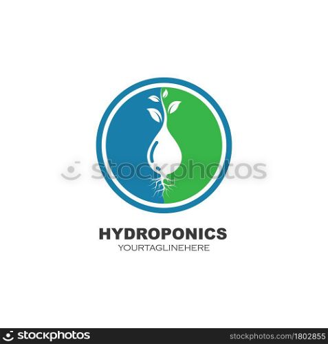 hydroponics icon vector illustration design template