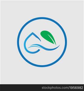 hydroponics logo vector illustration design template on gray background