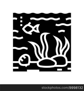 hydrosphere ecosystem glyph icon vector. hydrosphere ecosystem sign. isolated contour symbol black illustration. hydrosphere ecosystem glyph icon vector illustration