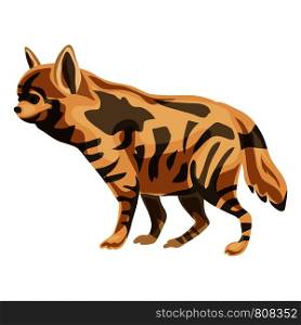 Hyena icon. Cartoon of hyena vector icon for web design isolated on white background. Hyena icon, cartoon style