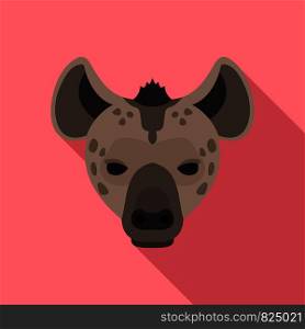 Hyena icon. Flat illustration of hyena vector icon for web design. Hyena icon, flat style