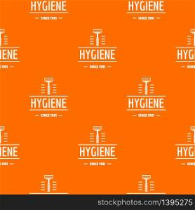 Hygiene face pattern vector orange for any web design best. Hygiene face pattern vector orange