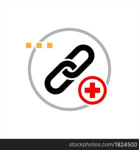Hyperlink Icon, External Link Icon, Hyper Link Icon Vector Art Illustration