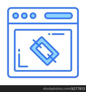 Hyperlink icon for graphic and web design Vector Image