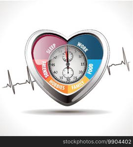 Hypertension concept - Healthy heart