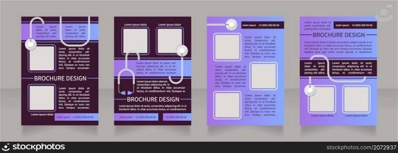 Hypertension prevention and therapy blank brochure layout design. Vertical poster template set with empty copy space for text. Premade corporate reports collection. Editable flyer paper pages. Hypertension prevention and therapy blank brochure layout design