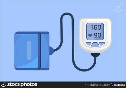 Hypertensive crisis and sphygmomanometer vector. Hypotension and hypertension disease treatment. High or low blood pressure measurement.. Hypertensive crisis and sphygmomanometer vector. Hypotension and hypertension disease treatment.