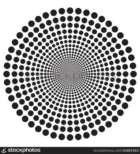 Hypnotic circle vector image