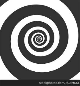 Hypnotic spiral. Hypnotic swirl circular, illustration circle effect psychedelic, rotation graphic optical stripe, hypnotherapy concentric rotating and swirling vector. Hypnotic spiral. Hypnotic swirl circular, illustration circle effect