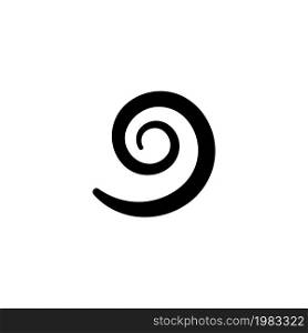 Hypnotic Spiral Swirl, Archimedean Fermat. Flat Vector Icon illustration. Simple black symbol on white background. Spiral Swirl, Archimedean Fermat sign design template for web and mobile UI element. Hypnotic Spiral Swirl, Archimedean Fermat. Flat Vector Icon illustration. Simple black symbol on white background. Spiral Swirl, Archimedean Fermat sign design template for web and mobile UI element.