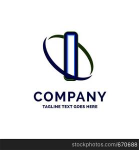 I Company Name Design. Logo Template. Brand Name template Place for Tagline. Creative Logo Design
