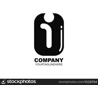 i letter logo icon illustration vector design