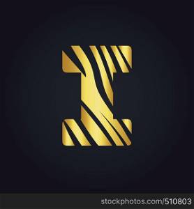 I letter logo vector design. Initial letter I logo design.