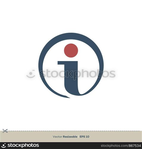 i Letter vector Logo Template illustration design