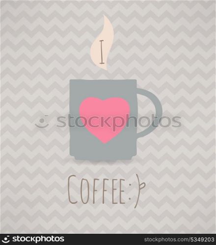 I love coffee. Poster.