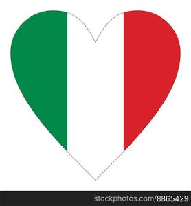 I love Italy isolated over white background. I love Italy isolated over white