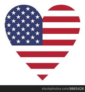 I love the USA United States of America isolated over white background. I love the USA isolated over white