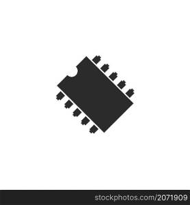 ic electronic component icon vector design template