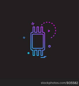 IC icon design vector