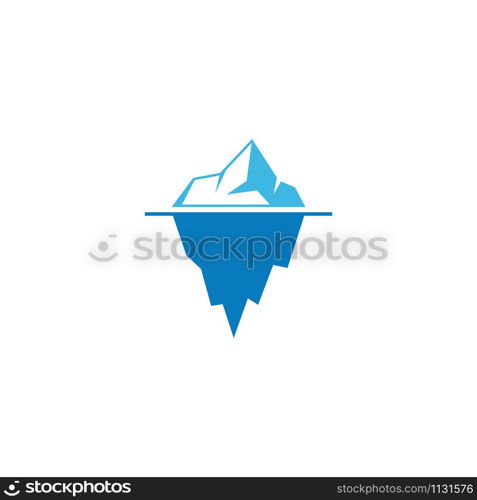 Ice berg Logo Template vector symbol nature