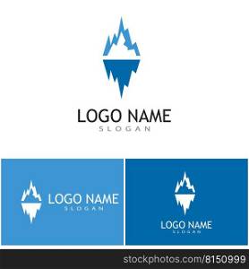Ice berg Logo Template vector symbol nature