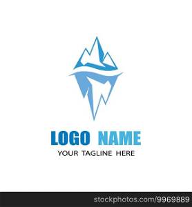 Ice berg Logo Template vector symbol nature