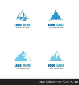 Ice berg Logo Template vector symbol nature