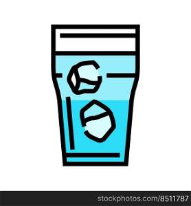 ice beverage drink color icon vector. ice beverage drink sign. isolated symbol illustration. ice beverage drink color icon vector illustration