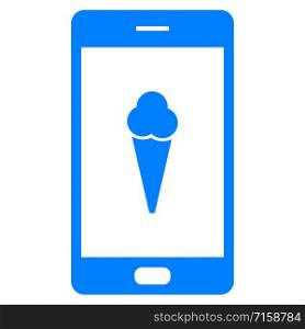 Ice cream and smartphone