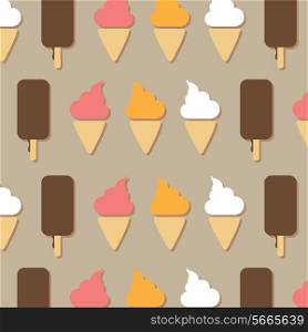 Ice cream background, vector