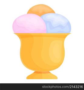 Ice cream balls icon cartoon vector. Cheese product. Food pack. Ice cream balls icon cartoon vector. Cheese product