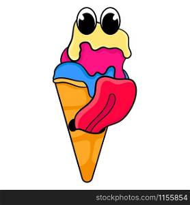 ice cream cone cartoon