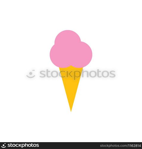 Ice cream cone icon graphic design template vector illustration isolated. Ice cream cone icon graphic design template vector illustration
