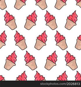 ice cream cone seamless pattern textile print