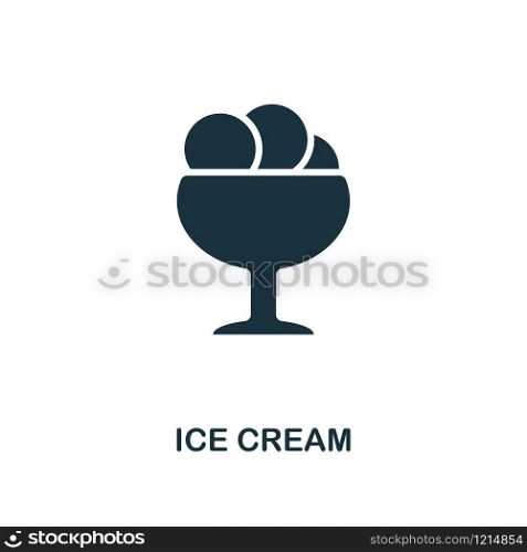 Ice Cream creative icon. Simple element illustration. Ice Cream concept symbol design from party icon collection. Can be used for mobile and web design, apps, software, print.. Ice Cream creative icon. Simple element illustration. Ice Cream concept symbol design from party icon collection. Perfect for web design, apps, software, print.