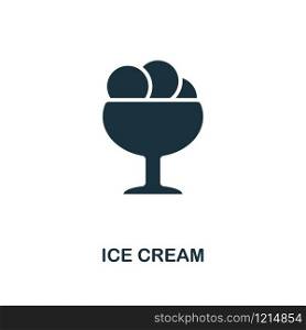 Ice Cream creative icon. Simple element illustration. Ice Cream concept symbol design from party icon collection. Can be used for mobile and web design, apps, software, print.. Ice Cream creative icon. Simple element illustration. Ice Cream concept symbol design from party icon collection. Perfect for web design, apps, software, print.