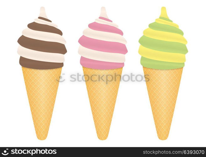 Ice Cream Food Icon Vector Illustration EPS10. Ice Cream Food Icon Vector Illustration