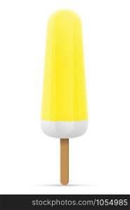 ice cream frozen juice on stick vector illustration isolated on white background