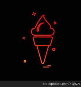 Ice cream icon design vector