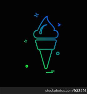 Ice cream icon design vector