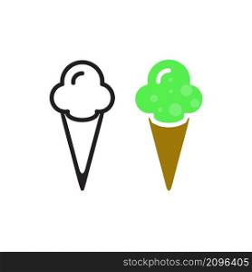 ice cream icon design vector templates white icon background
