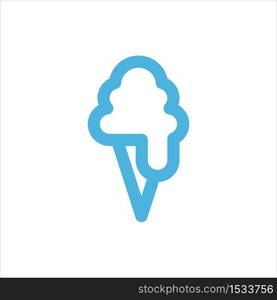 ice cream icon flat vector logo design trendy illustration signage symbol graphic simple