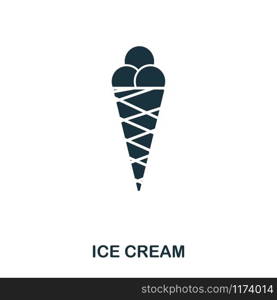 Ice Cream icon. Mobile apps, printing and more usage. Simple element sing. Monochrome Ice Cream icon illustration. Ice Cream icon. Mobile apps, printing and more usage. Simple element sing. Monochrome Ice Cream icon illustration.