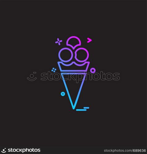 ice cream icon vector design