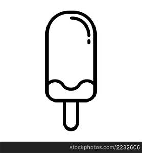 Ice cream icon vector design template on white background