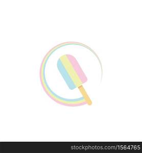 ice cream icon vector illustration design template