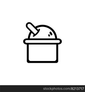 ice cream icon vector illustration logo design