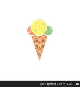 Ice cream illustration vector design