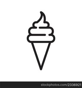 Ice cream line icon