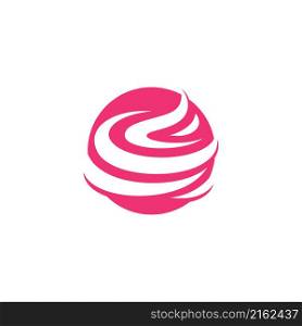 Ice Cream logo vector frozen ice cupcake